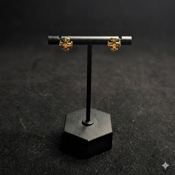 Tory Burch Jewelry - Tory Burch Gold Kira Stud Earrings